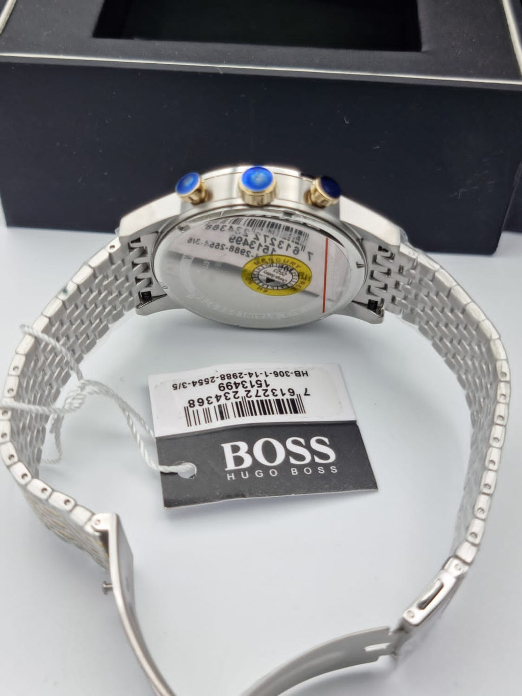 Hugo Boss Men’s Chronograph Quartz Stainless Steel White Dial 44mm Watch 1513499