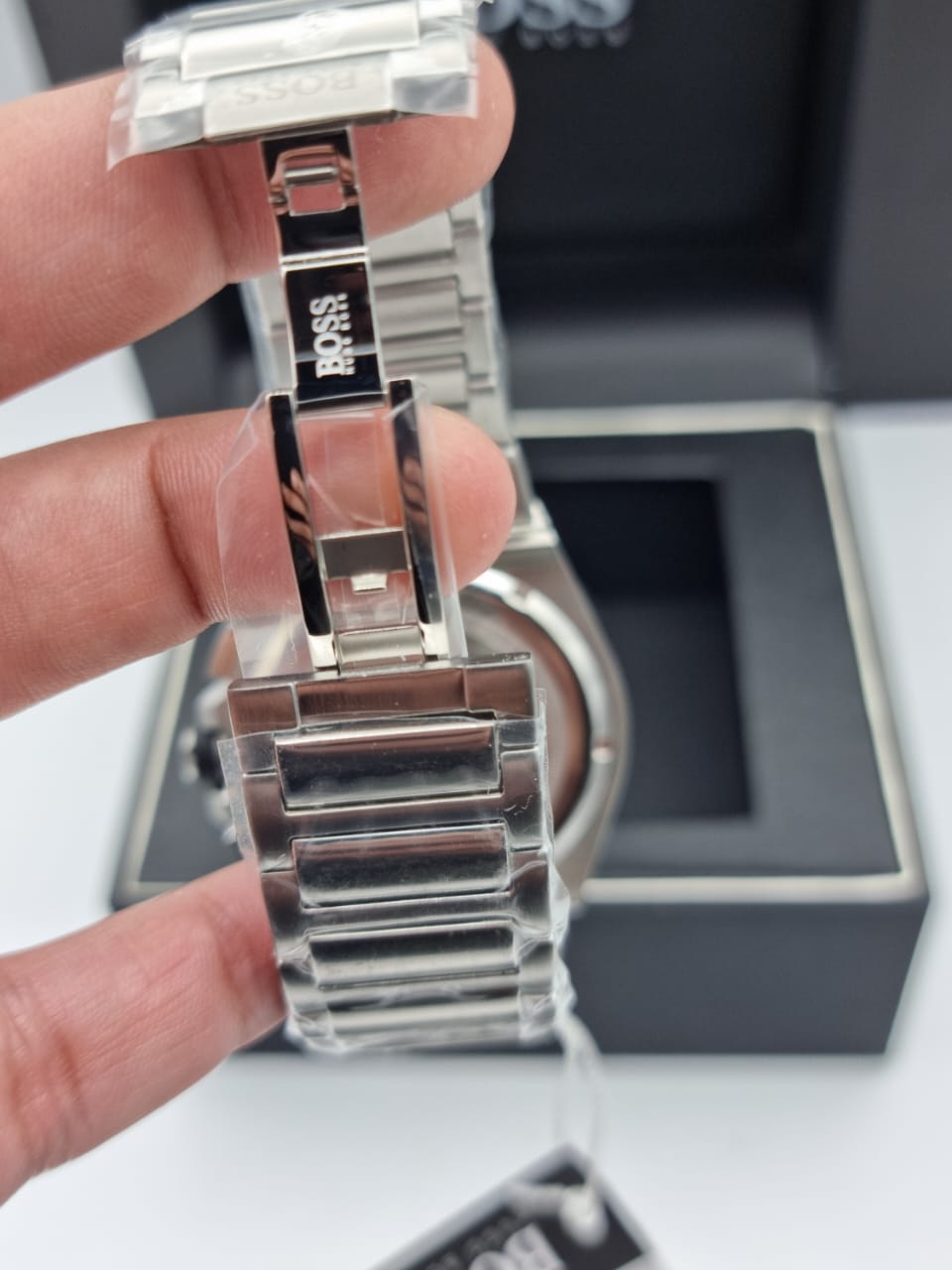 Hugo Boss Chronograph Men’s Stainless Steel Blue Dial 46mm Watch 1513360