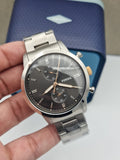 Fossil Men’s Chronograph Stainless Steel Grey Dial 44mm Watch FS5407
