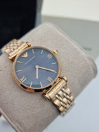 Emporio Armani Women’s Analog Stainless Steel Black Dial 32mm Watch AR11145