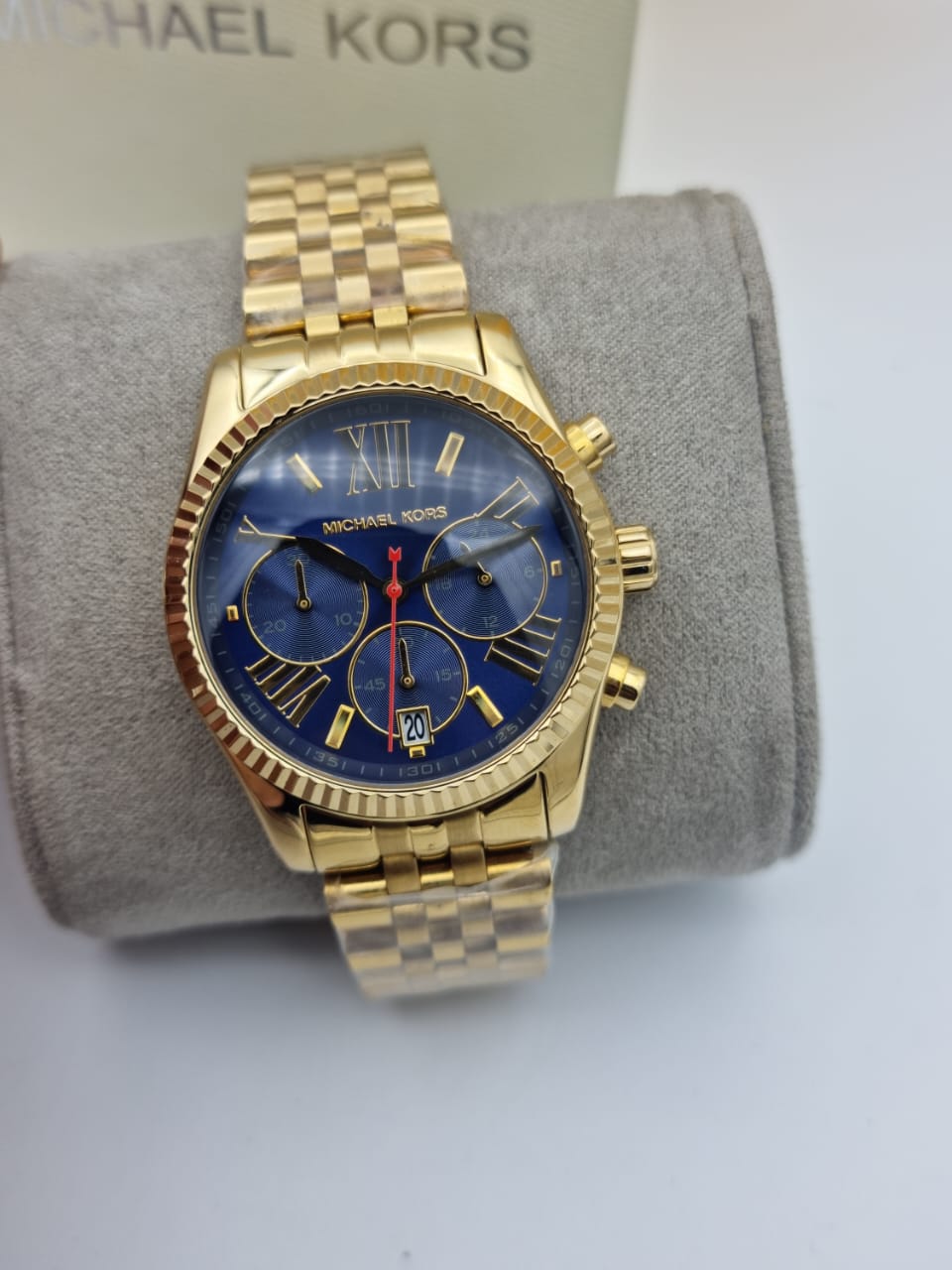 Michael Kors Women’s Quartz Stainless Steel Blue Dial 38mm Watch MK6206