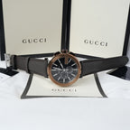 Gucci Men’s Analog Quartz Swiss Made Stainless Steel Black Dial 44mm Watch YA101202