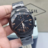 Fossil Townsman 44 mm Chronograph Black Stainless Steel Watch