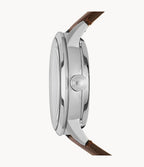 Fossil Men’s Automatic Leather Strap Blue Dial 44mm Watch ME3110