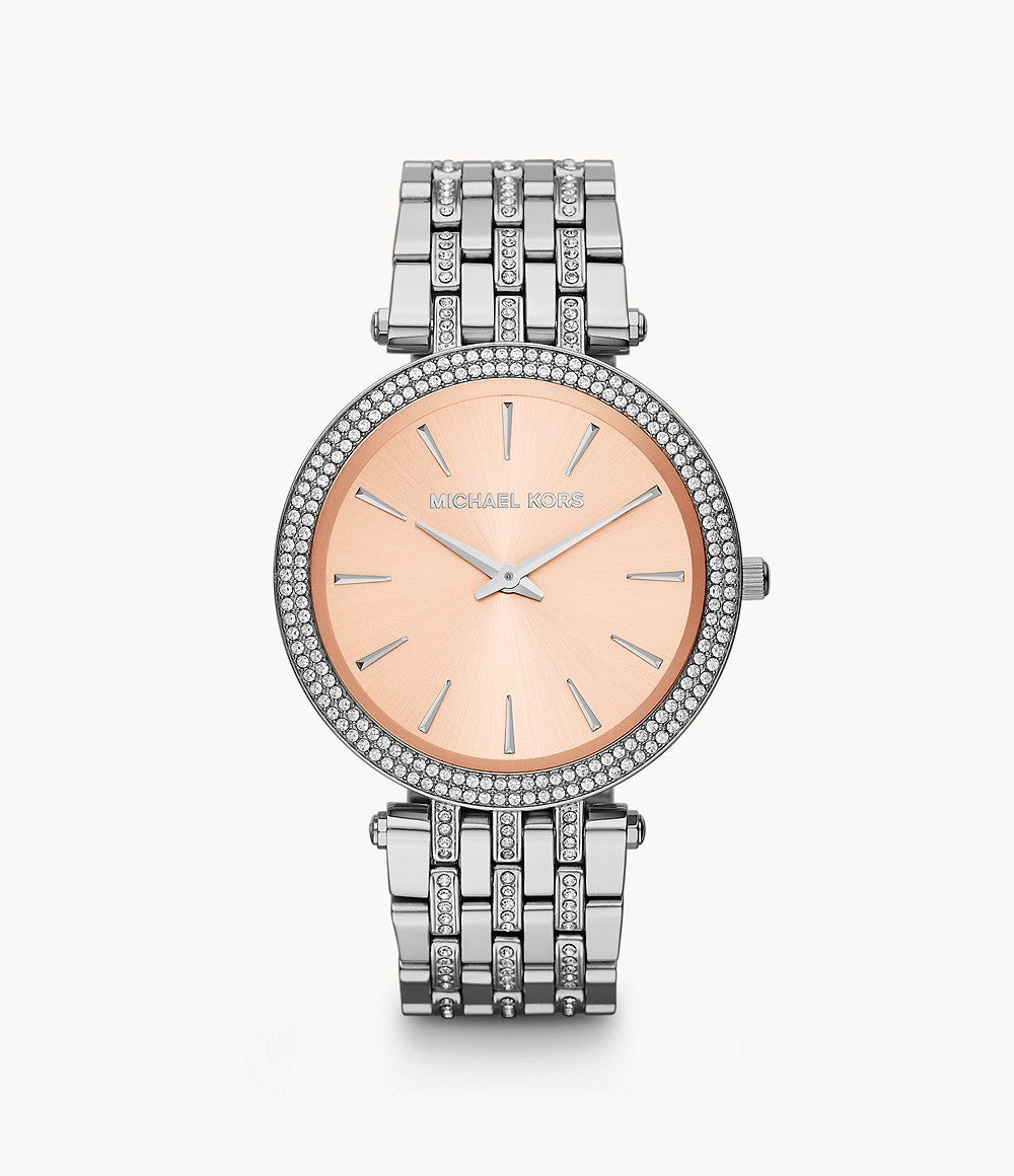Michael Kors Women’s Quartz Stainless Steel Pink Dial 39mm Watch MK3218