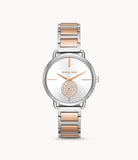 Michael Kors Women’s Quartz Stainless Steel Silver Dial 37mm Watch MK3709