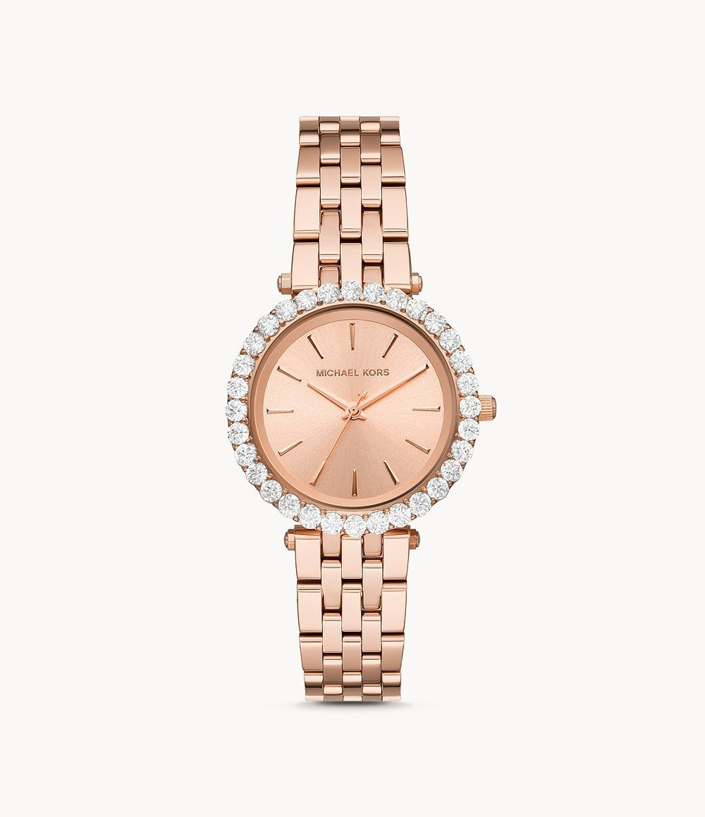 Michael Kors Women’s Quartz Stainless Steel Rose Gold Dial 35mm Watch MK4514