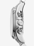Michael Kors Women’s Chronograph Quartz Stainless Steel Silver Dial 34mm Watch MK6174