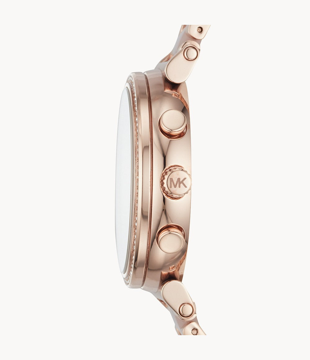 Michael Kors Women’s Chronograph Quartz Stainless Steel Rose Gold Dial 39mm Watch MK6560