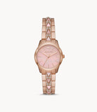Michael Kors Women’s Quartz Stainless Steel Pink Dial 28mm Watch MK6856