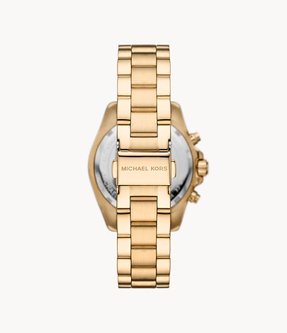 Michael Kors Women’s Chronograph Quartz Stainless Steel Black Dial 36mm Watch MK6959