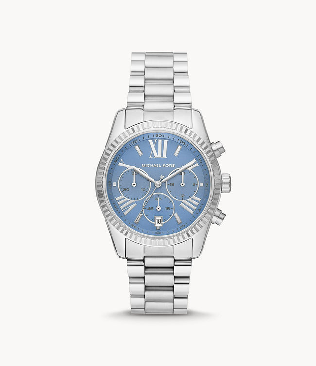 Michael Kors Lexington Chronograph Stainless Steel Watch MK7215 Hover Image