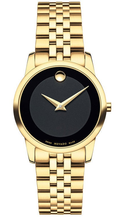 Movado Museum Classic 28mm Gold PVD Stainless Steel Bracelet Swiss Quartz Women's Watch 0607005 Hover Image