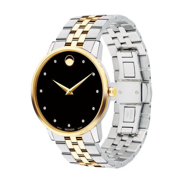 Movado Men's Museum Classic Diamond Two-Tone Bracelet Strap Watch - 0607202 Main Image