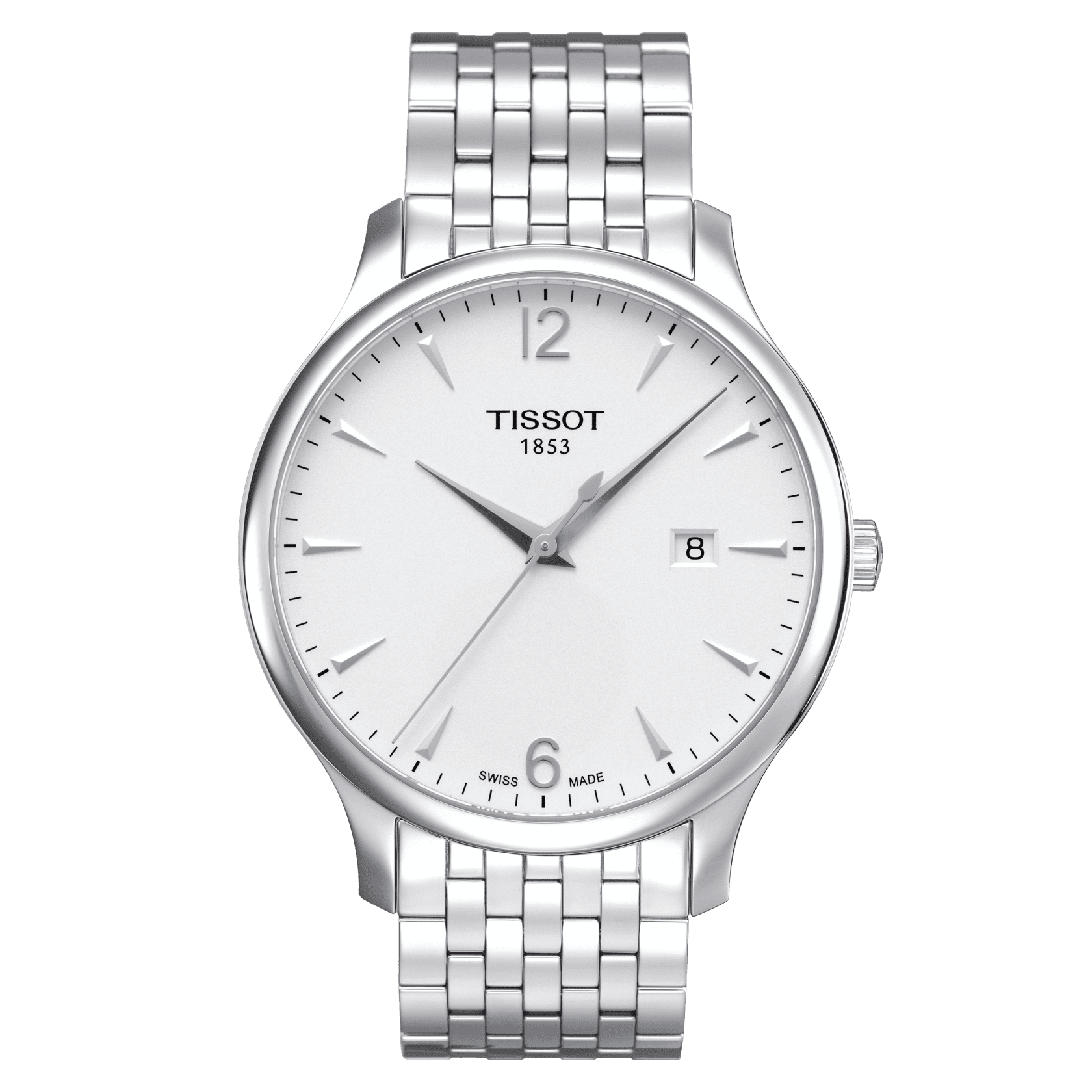 TISSOT Men’s Quartz Swiss Made Stainless Steel White Dial 42mm Watch T063.610.11.037.00