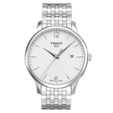 TISSOT Men’s Quartz Swiss Made Stainless Steel White Dial 42mm Watch T063.610.11.037.00