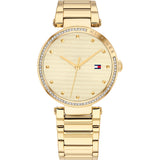 Tommy Hilfiger Women’s Quartz Stainless Steel Gold Dial 32mm Watch 1782235