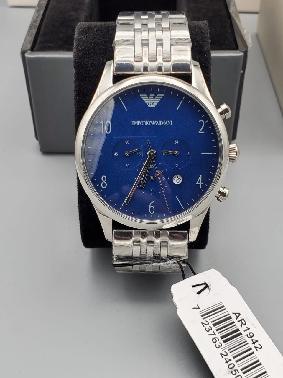 EMPORIO ARMANI Dress Chronograph Blue Dial Men's Watch AR1942
