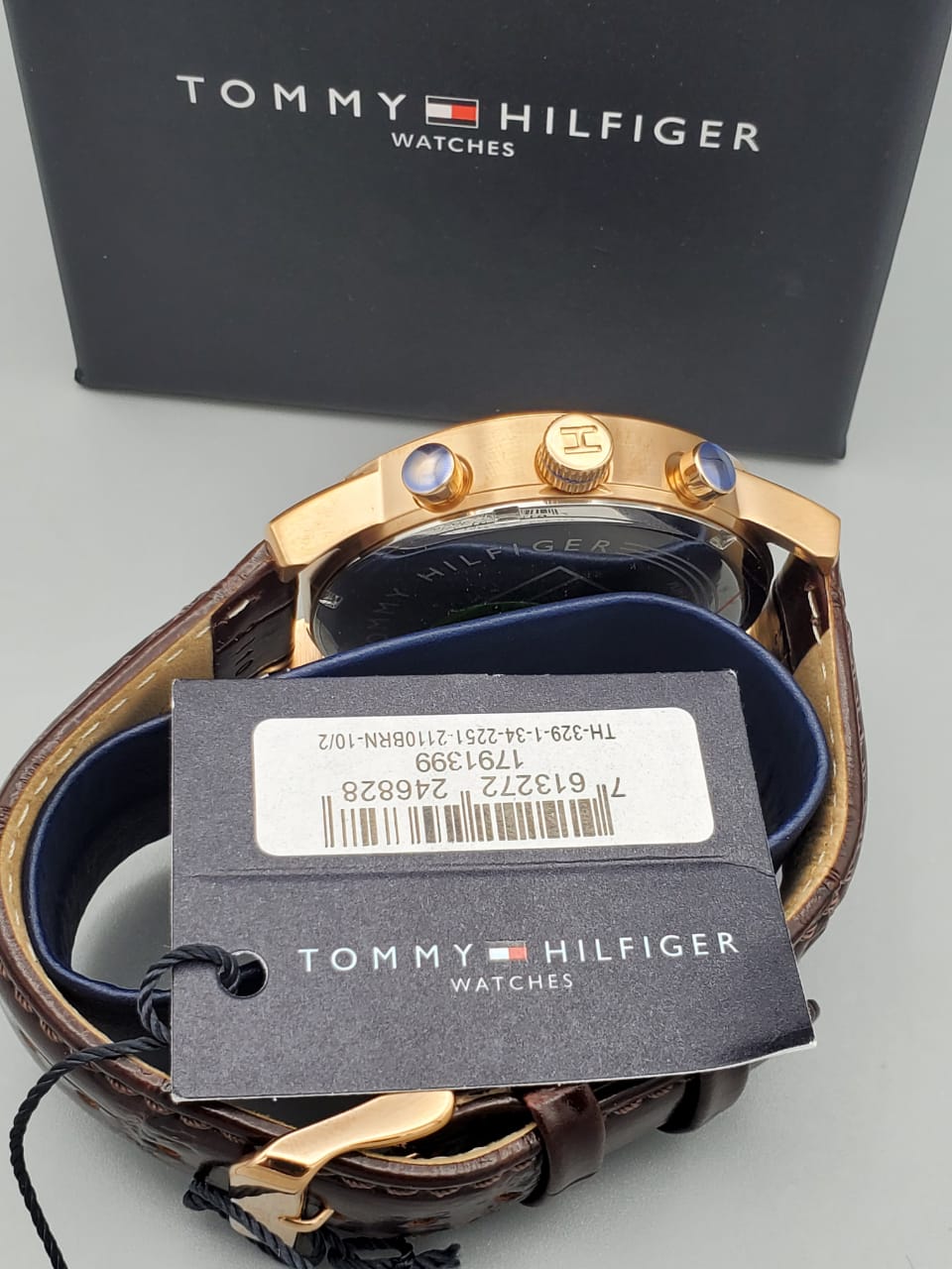 Tommy Hilfiger Men's Sophisticated Sport Stainless Steel Quartz Watch with Leather Strap,(Model: 1791399)