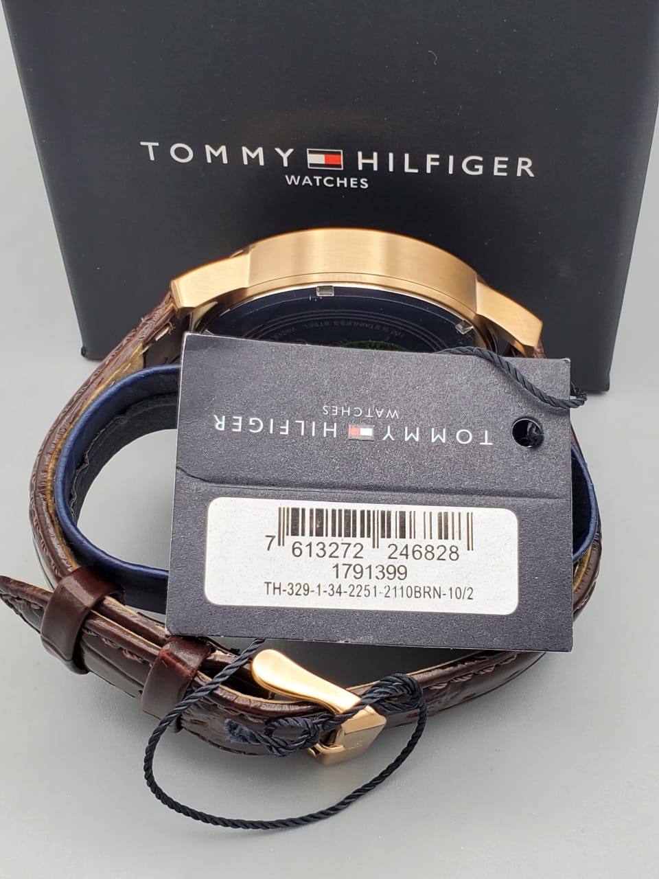 Tommy Hilfiger Men's Sophisticated Sport Stainless Steel Quartz Watch with Leather Strap,(Model: 1791399)