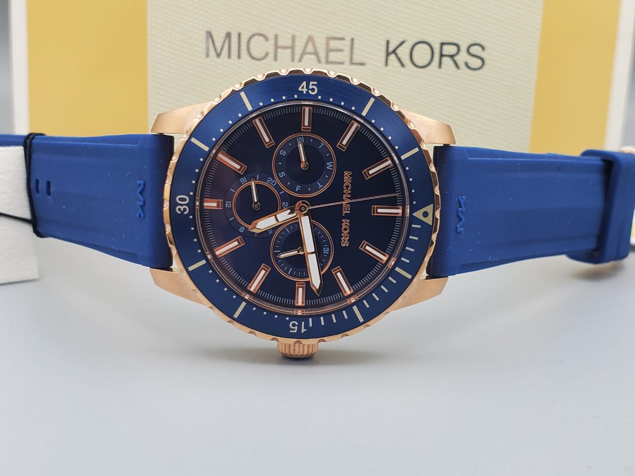 Michael Kors Cunningham Chronograph Silicone Strap Men's Watch MK7163