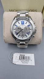 MICHAEL KORS Bradshaw Silver Crystal Pave Dial Ladies Watch MK6320