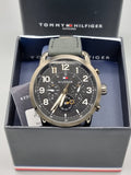 Tommy Hilfiger Briggs Black Dial Leather Strap Men's Watch 1791426