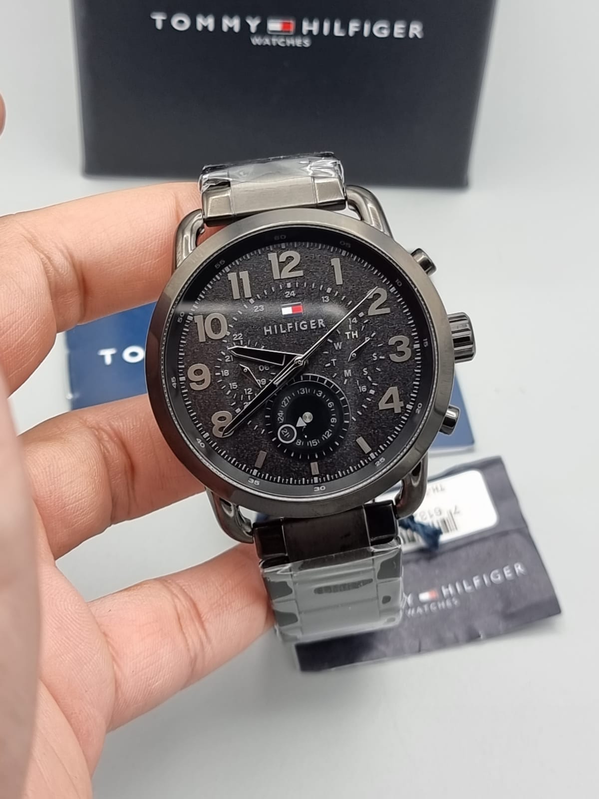 Black Tommy Hilfiger Steel Watches Tommy Hilfiger Black Stainless