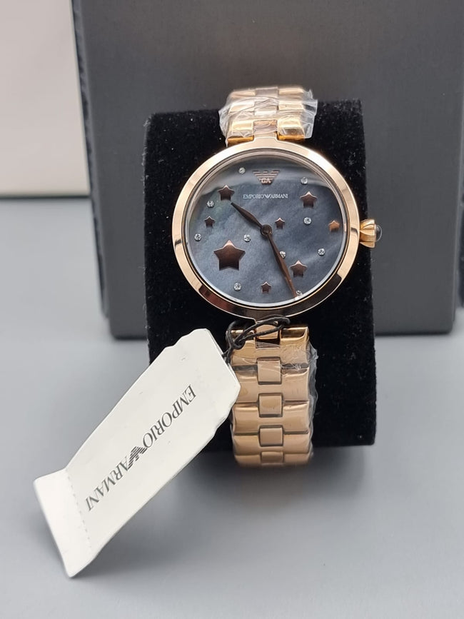 EMPORIO ARMANI Quartz Black Dial Ladies Watch AR11197 Main Image