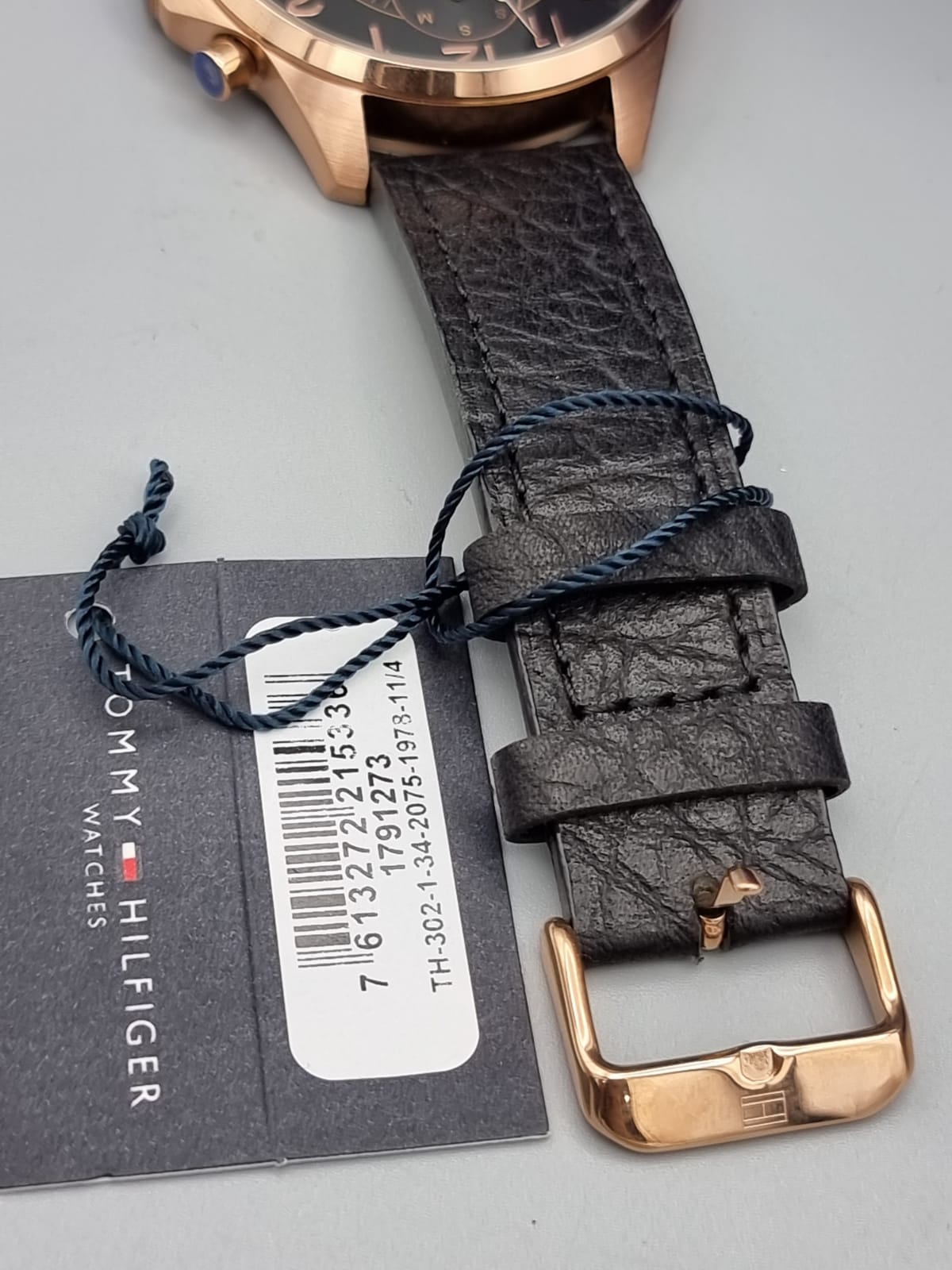Tommy Hilfiger Men's Quartz Gold and Leather Watch, (Model: 1791273)
