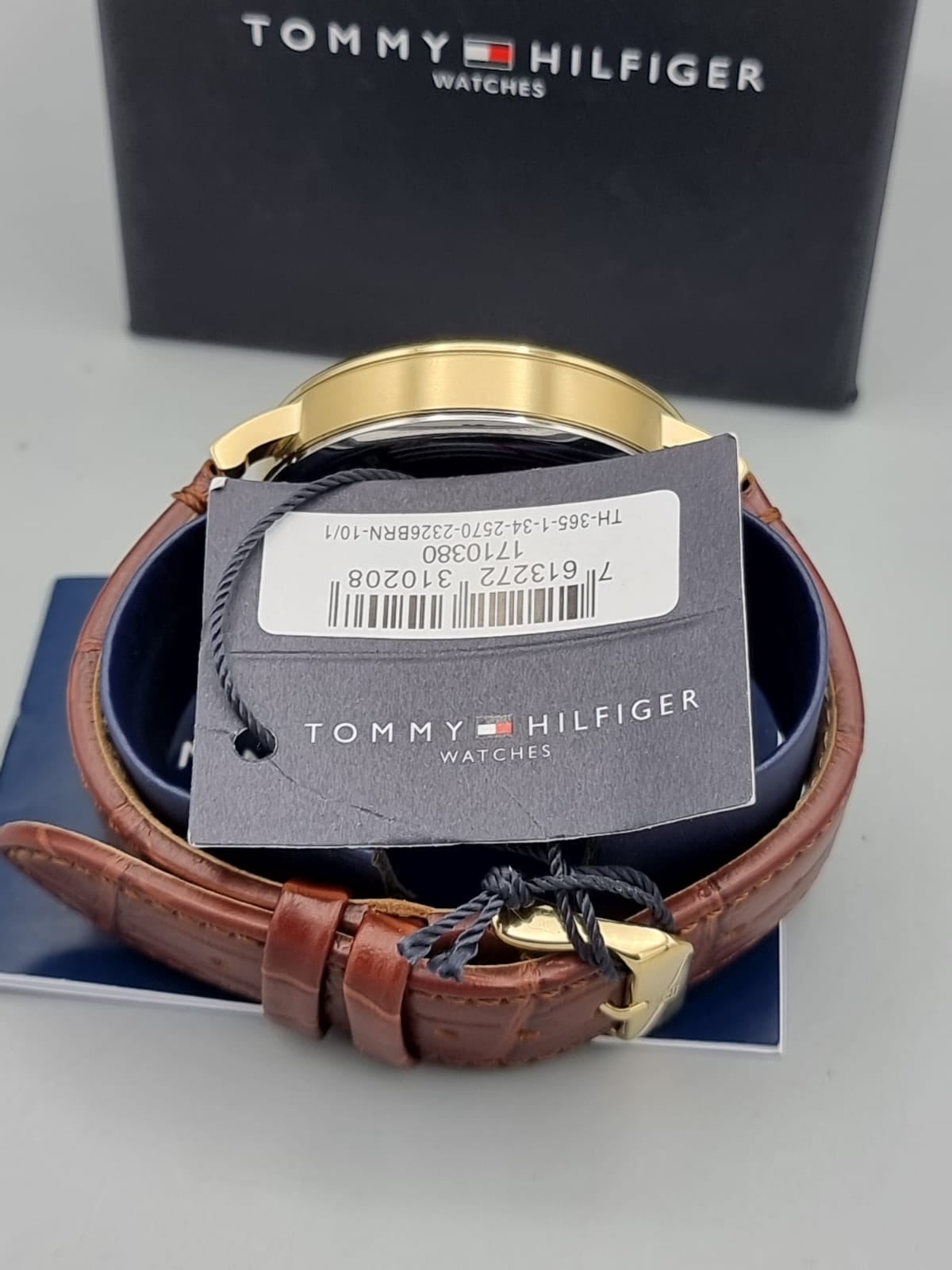 Hilfiger Men\'s Daniel 44mm 1710380 Tommy Brown Watch Leather