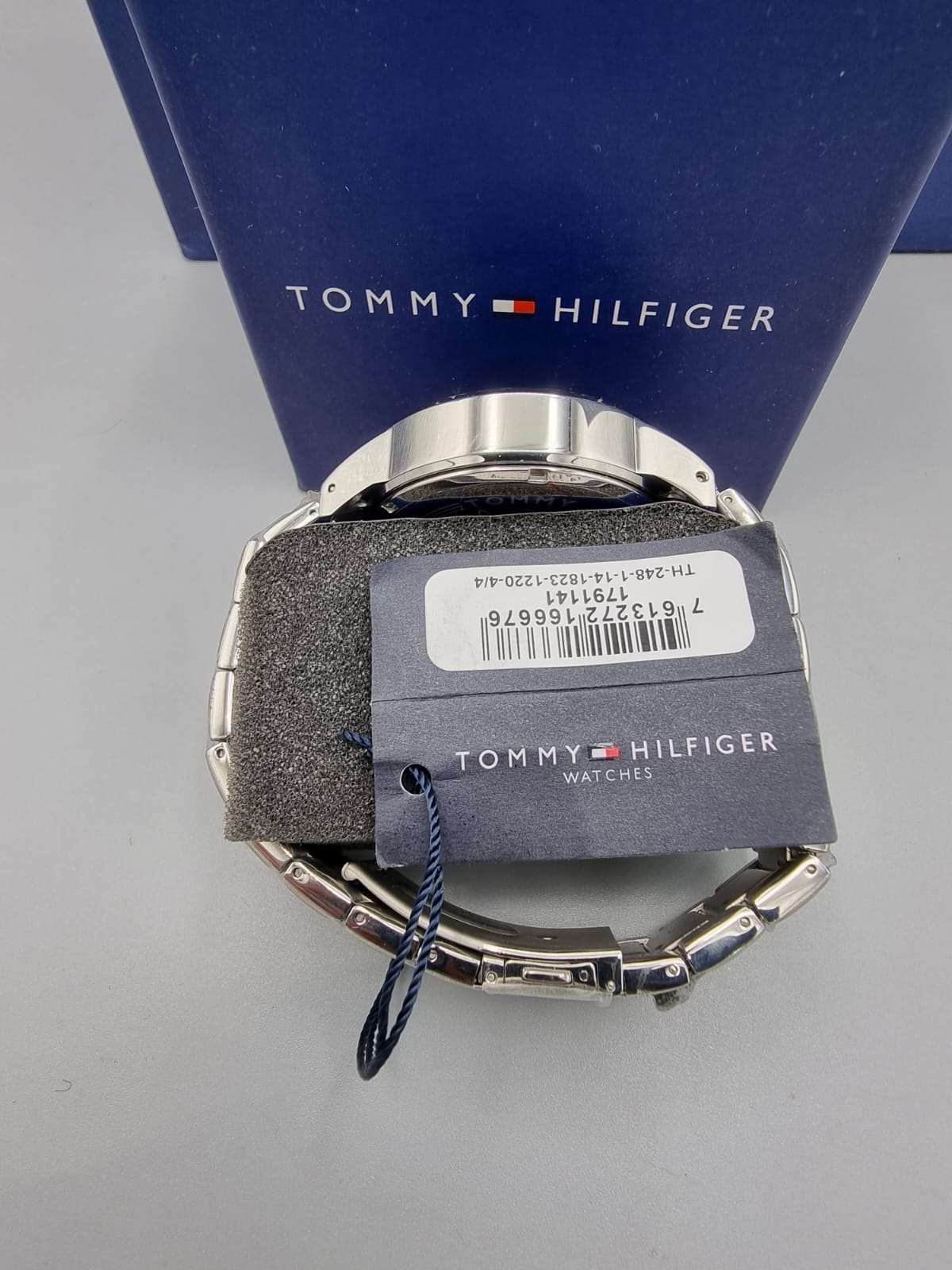 TOMMY HILFIGER Multi-Function Black Dial Stainless Steel Men's Watch 1791141