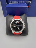 Tommy Hilfiger Men's Cool Sport Stainless Steel Quartz Watch with Silicone Strap
