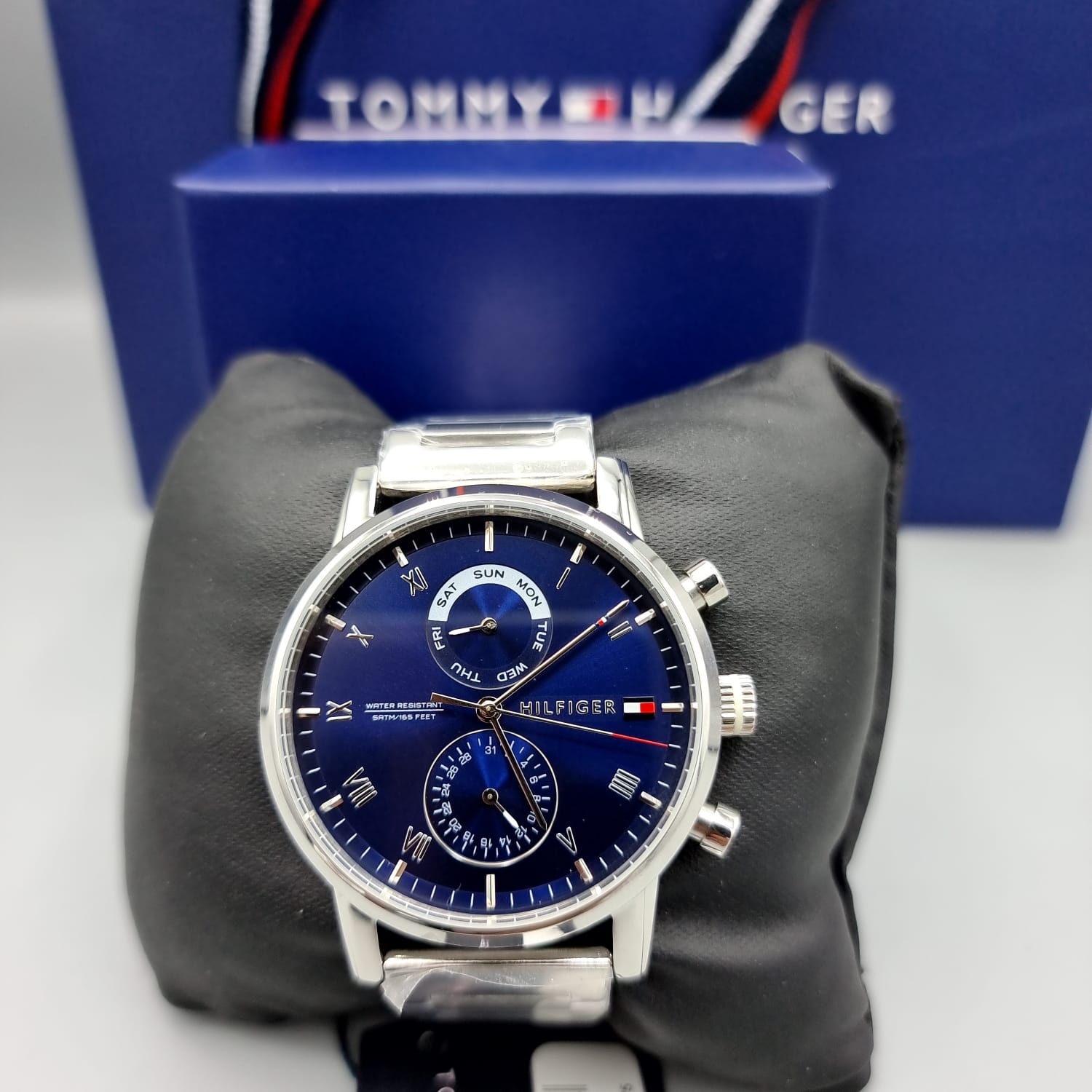 Tommy Hilfiger Kane Stainless Steel Bracelet Blue Dial Men's Watch 1710401