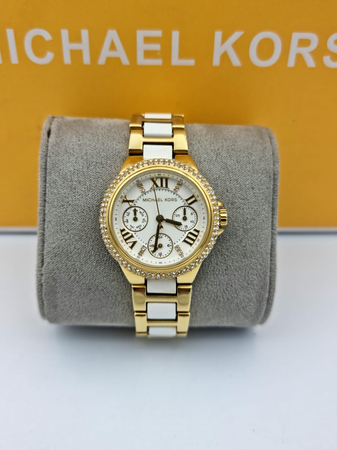 Michael Kors Camille Women's Watch Gold And White (MK5945)