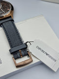 Emporio Armani Men’s Chronograph Leather strap 43mm Watch AR1976