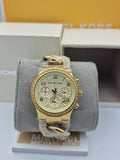 Michael Kors Women’s Quartz Stainless Steel Gold Dial 38mm Watch MK3150