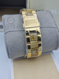 MICHAEL KORS Everest Light Champagne Dial Gold-tone and Horn Acetate Ladies Watch MK5874