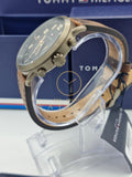 Tommy Hilfiger Men’s Quartz Leather Strap Black Dial Watch 1791425
