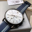 Emporio Armani Men’s Chronograph Quartz Leather Strap Silver Dial 43mm Watch AR11202