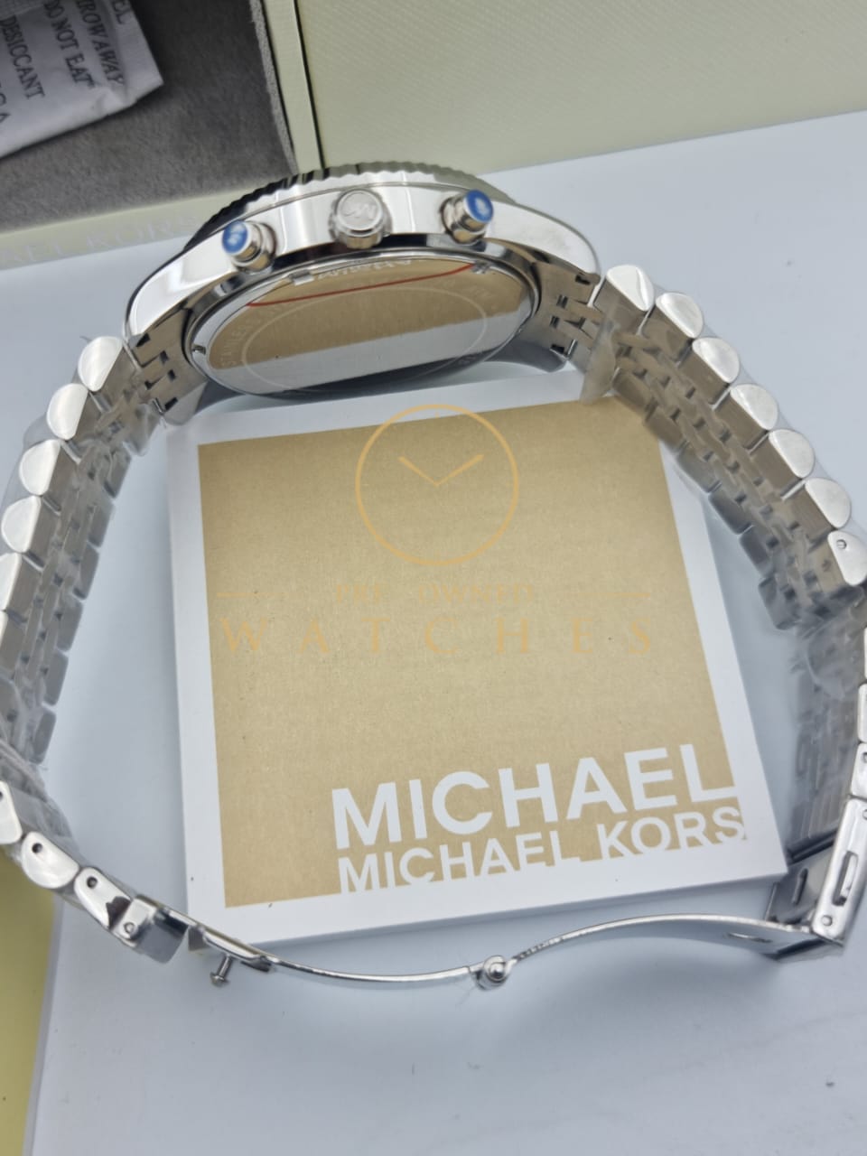 Michael Kors Men's Lexington Silver-Tone Watch MK8515