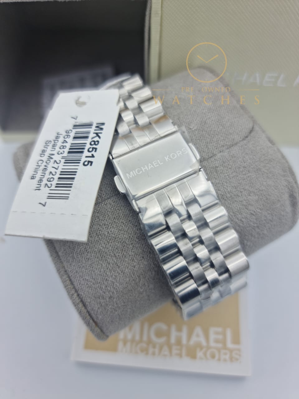 Michael Kors Men's Lexington Silver-Tone Watch MK8515