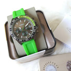 Fossil Men’s Quartz Green Silicone Strap Green Dial 45mm Watch BQ2501