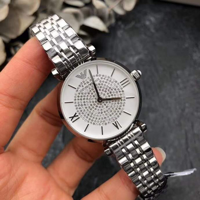 Emporio Armani Women's Stainless Steel Two-Hand Dress Watch AR1925 Hover Image