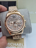 Michael Kors Men's MK8580 Analog Display Analog Quartz Rose Gold Watch