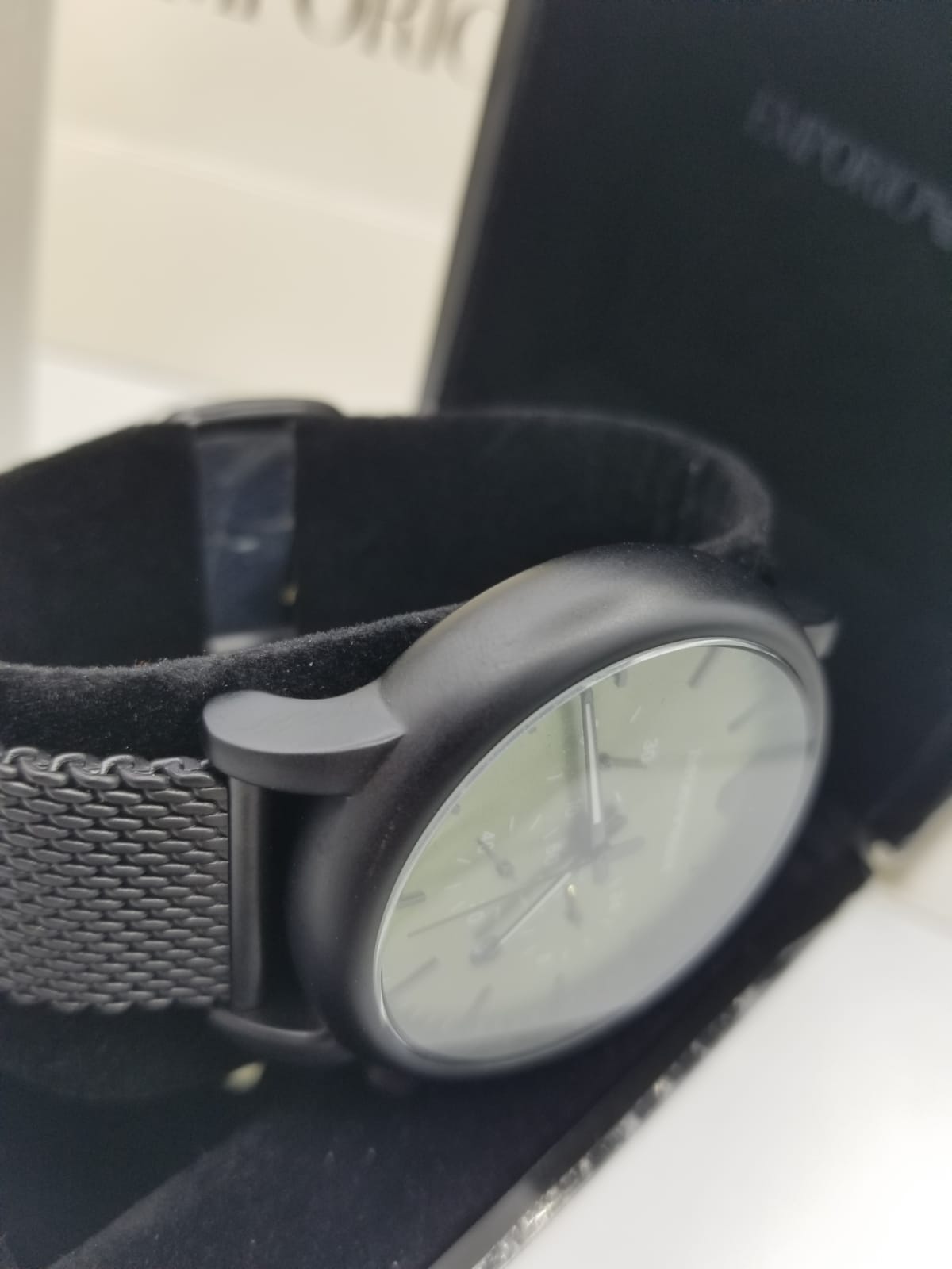 Emporio Armani Men's Summer Quartz Watch with Stainless Steel Strap, Black, 22 (Model: AR11470)