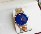 Movado Men’s Quartz Swiss Made Stainless Steel Blue Dial 40mm Watch 0607267
