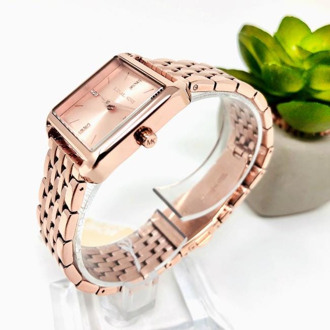 Michael Kors Women’s Quartz Stainless Steel Rose Gold Dial 30mm Watch MK4378