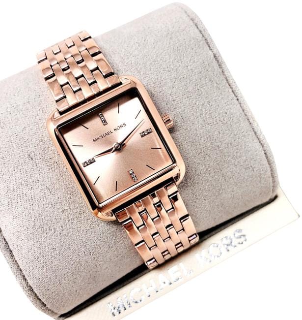 Michael Kors Women’s Quartz Stainless Steel Rose Gold Dial 30mm Watch MK4378