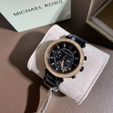 Michael Kors Women’s Quartz Stainless Steel Black Dial 39mm Watch MK5885